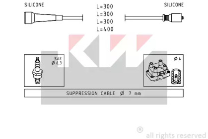 Комплект электропроводки KW 360 492