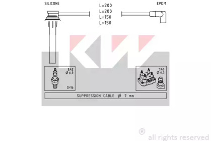 Комплект электропроводки KW 360 507