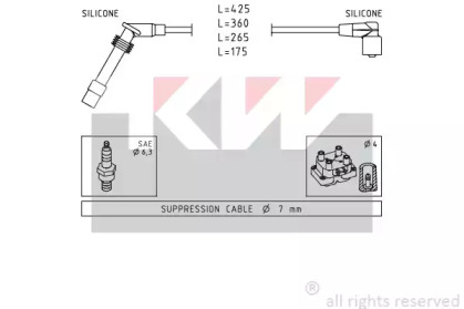 Комплект электропроводки KW 360 531