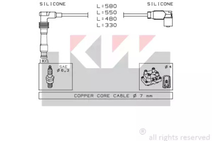 Комплект электропроводки KW 360 559