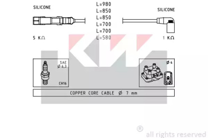 Комплект электропроводки KW 360 590