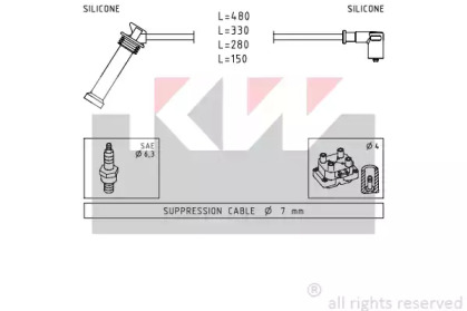 Комплект электропроводки KW 360 614