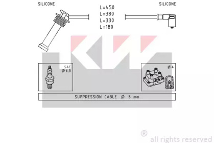 Комплект электропроводки KW 360 624