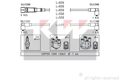 Комплект электропроводки KW 360 682
