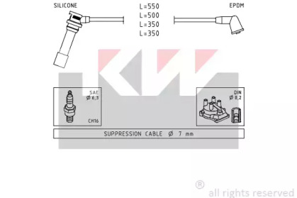 Комплект электропроводки KW 360 738