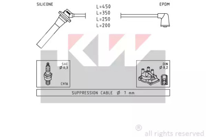 Комплект электропроводки KW 360 740