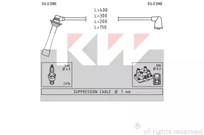 Комплект электропроводки KW 360 745