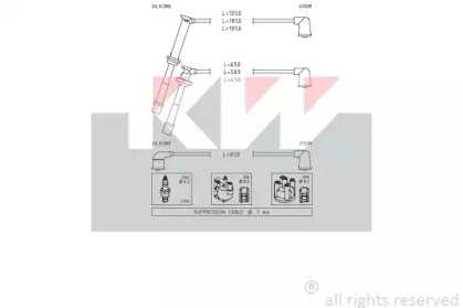 Комплект электропроводки KW 360 760