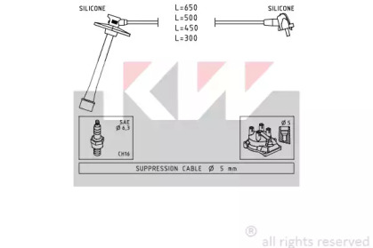 Комплект электропроводки KW 360 793