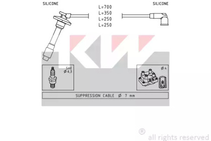 Комплект электропроводки KW 360 878