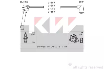 Комплект электропроводки KW 360 882