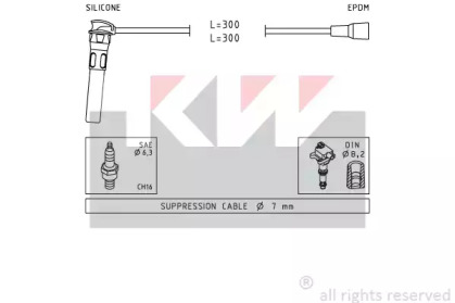 Комплект электропроводки KW 360 889