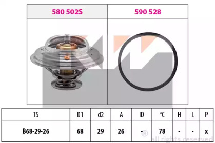 Термостат KW 580 502