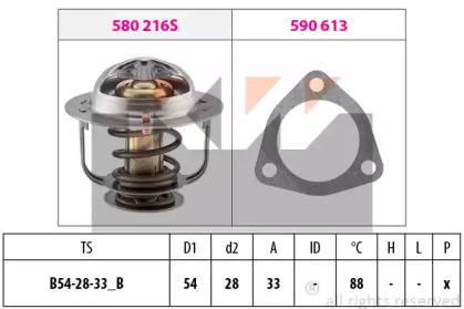 Термостат KW 580 535