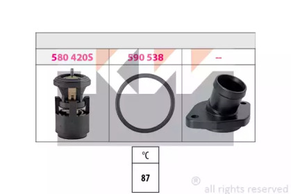 Термостат, охлаждающая жидкость KW 580 559K