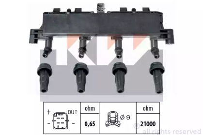 Катушка зажигания KW 470 405