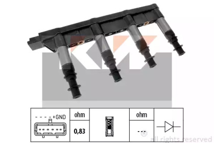 Катушка зажигания KW 470 483