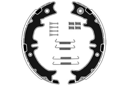 Комплект тормозных колодок, стояночная тормозная система RAICAM RA28861