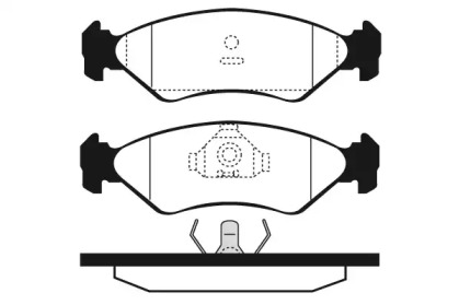 Комплект тормозных колодок RAICAM RA.0384.0