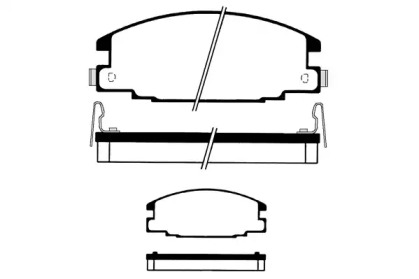 Комплект тормозных колодок RAICAM RA.0755.0