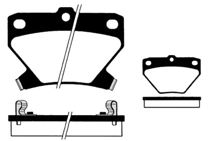 Комплект тормозных колодок RAICAM RA.0804.0