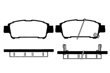 Комплект тормозных колодок RAICAM RA.0812.0