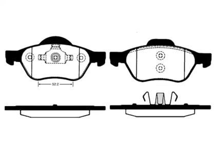 Комплект тормозных колодок RAICAM RA.0823.1