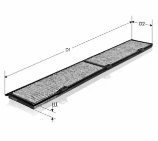 Фильтр, воздух во внутренном пространстве TECNECO FILTERS CK8430-C