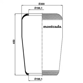 Баллон пневматической рессоры montcada 0161090