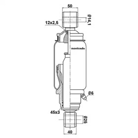 Амортизатор montcada 0164035