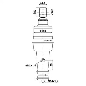 Амортизатор montcada 0164045