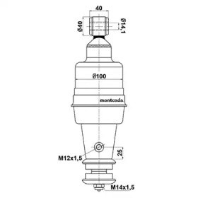 Амортизатор montcada 0164055