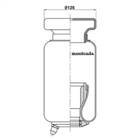 Баллон пневматической рессоры montcada 0164170