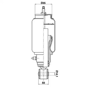 Амортизатор montcada 0164460