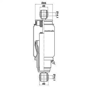 Амортизатор montcada 0164550