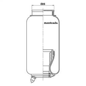 Баллон пневматической рессоры montcada 0164600