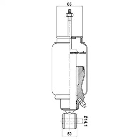Баллон пневматической рессоры montcada 0164620