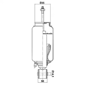 Амортизатор montcada 0164810