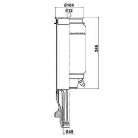 Баллон пневматической рессоры montcada 0164930