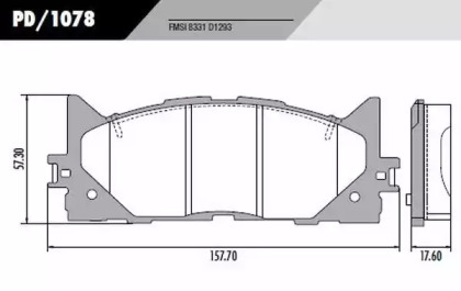 Комплект тормозных колодок FRAS-LE PD/1078