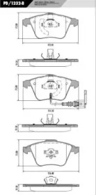 Комплект тормозных колодок FRAS-LE PD/1232-B