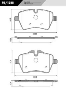 Комплект тормозных колодок FRAS-LE PD/1288