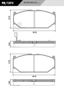 Комплект тормозных колодок FRAS-LE PD/1373