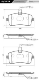 Комплект тормозных колодок FRAS-LE PD/1477-E