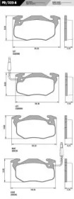 Комплект тормозных колодок FRAS-LE PD/322-A