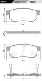 Комплект тормозных колодок FRAS-LE PD/457