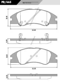 Комплект тормозных колодок FRAS-LE PD/665