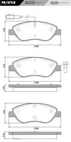 Комплект тормозных колодок FRAS-LE PD/673-B