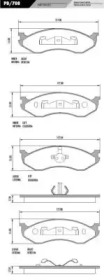 Комплект тормозных колодок FRAS-LE PD/708