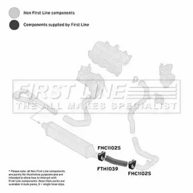 Трубка нагнетаемого воздуха FIRST LINE FTH1039